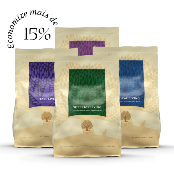 4 x 2,5KG ESSENTIAL PACK LIVING SMALL SIZE