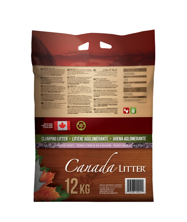 CANADA LITTER 12KG AGLOMERANTE - FRAGRÂNCIA DE LAVANDA - Image 2