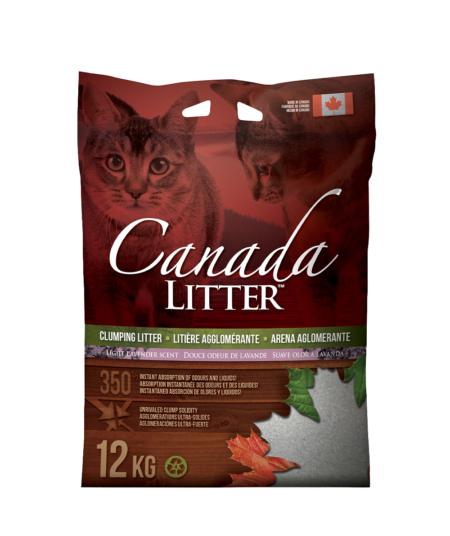 CANADA LITTER 12KG AGLOMERANTE - FRAGRÂNCIA DE LAVANDA